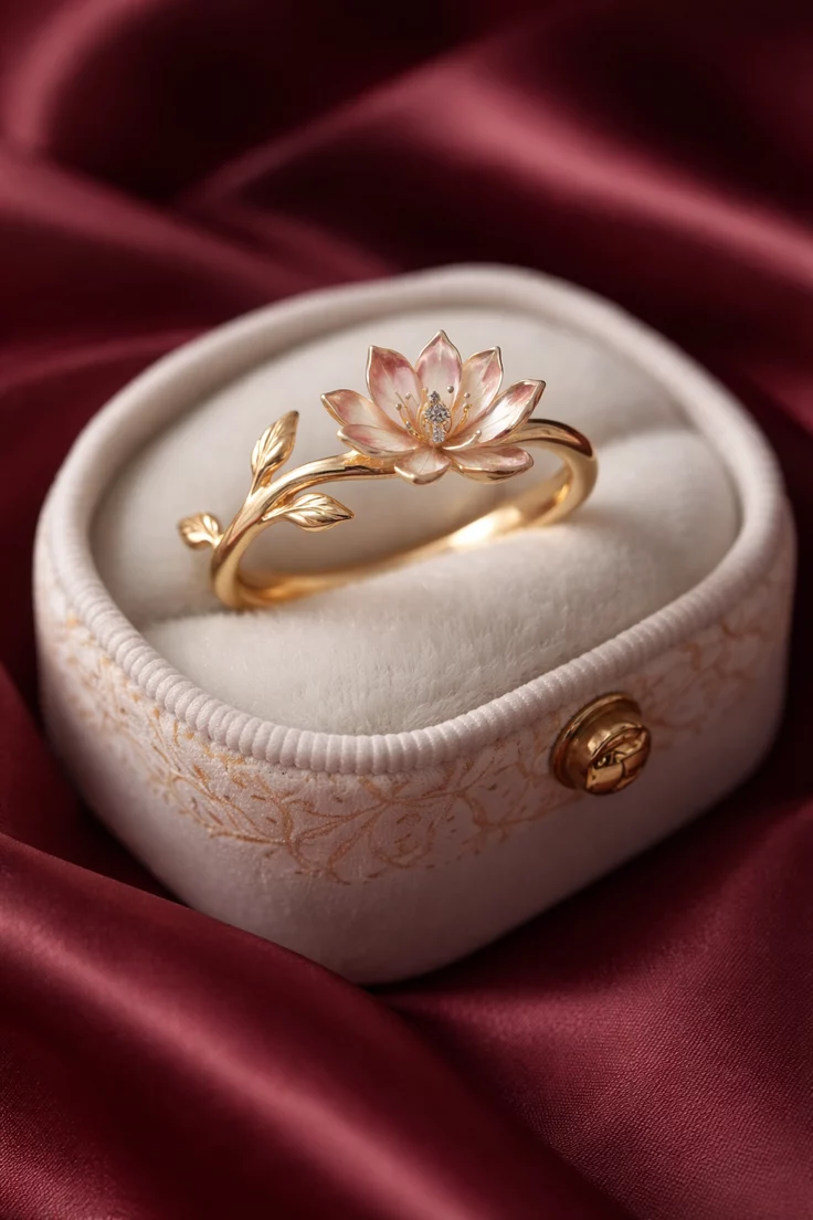Lotus Ring Set